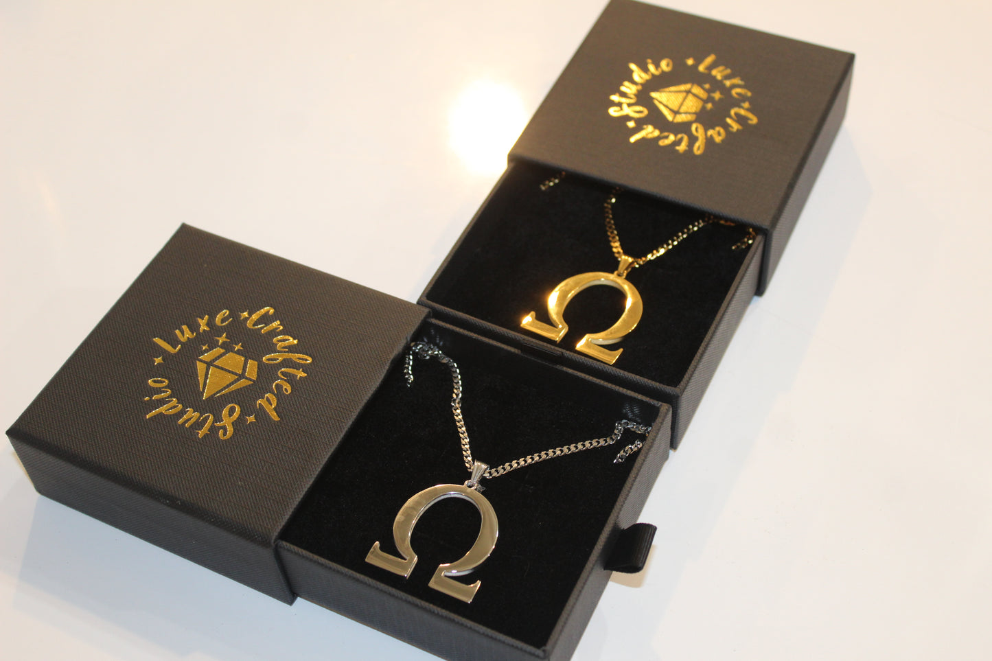 Omega Psi Phi Fraternity, Inc. "Omega" necklace