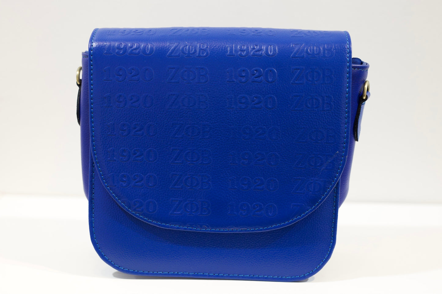 Zeta Embossed Genuine Leather Purse