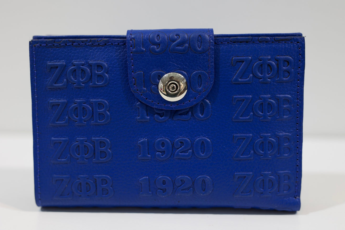 Zeta Embossed Leather Wallet