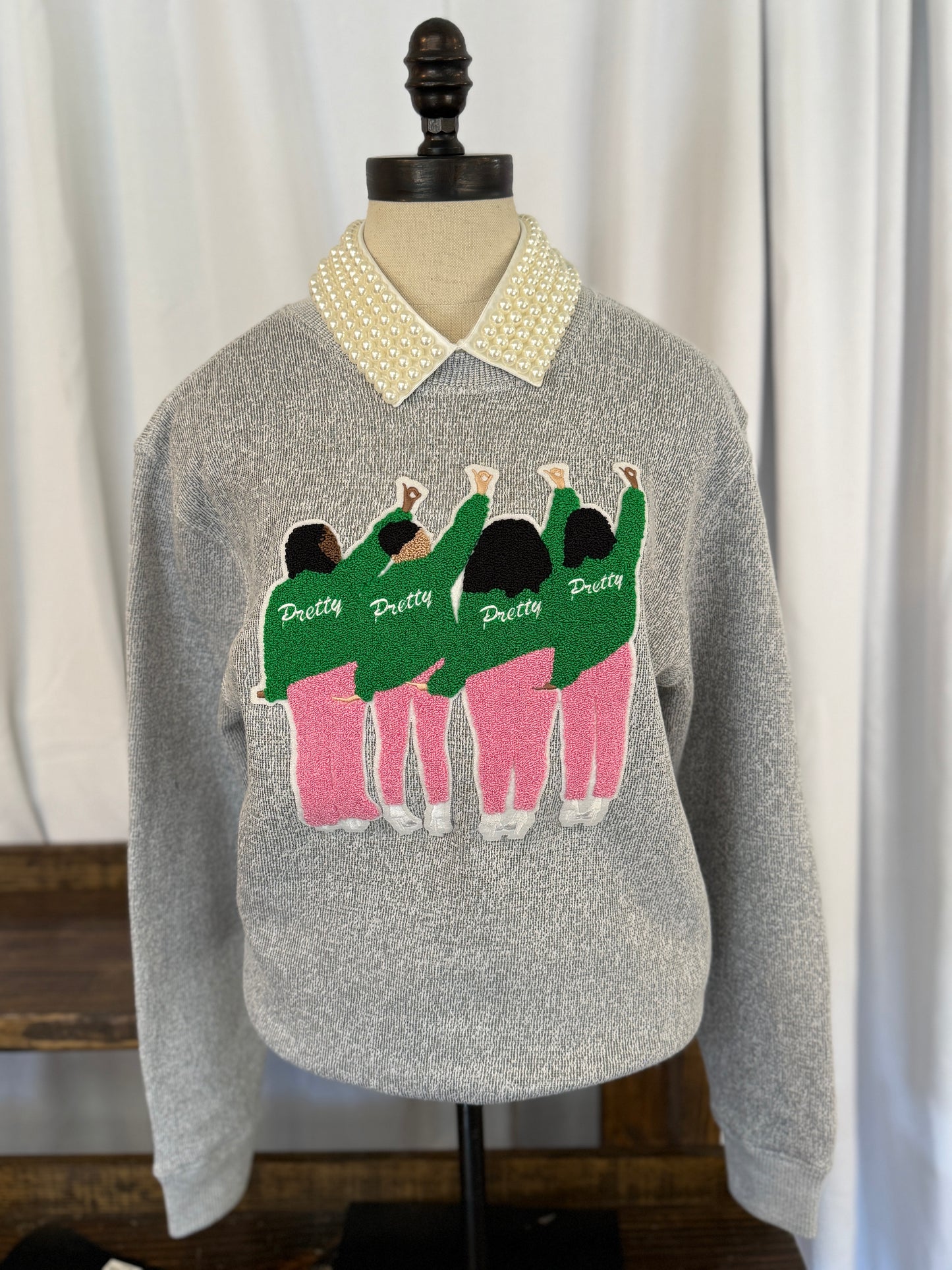 AKA® "Pinkies Up" Crewneck