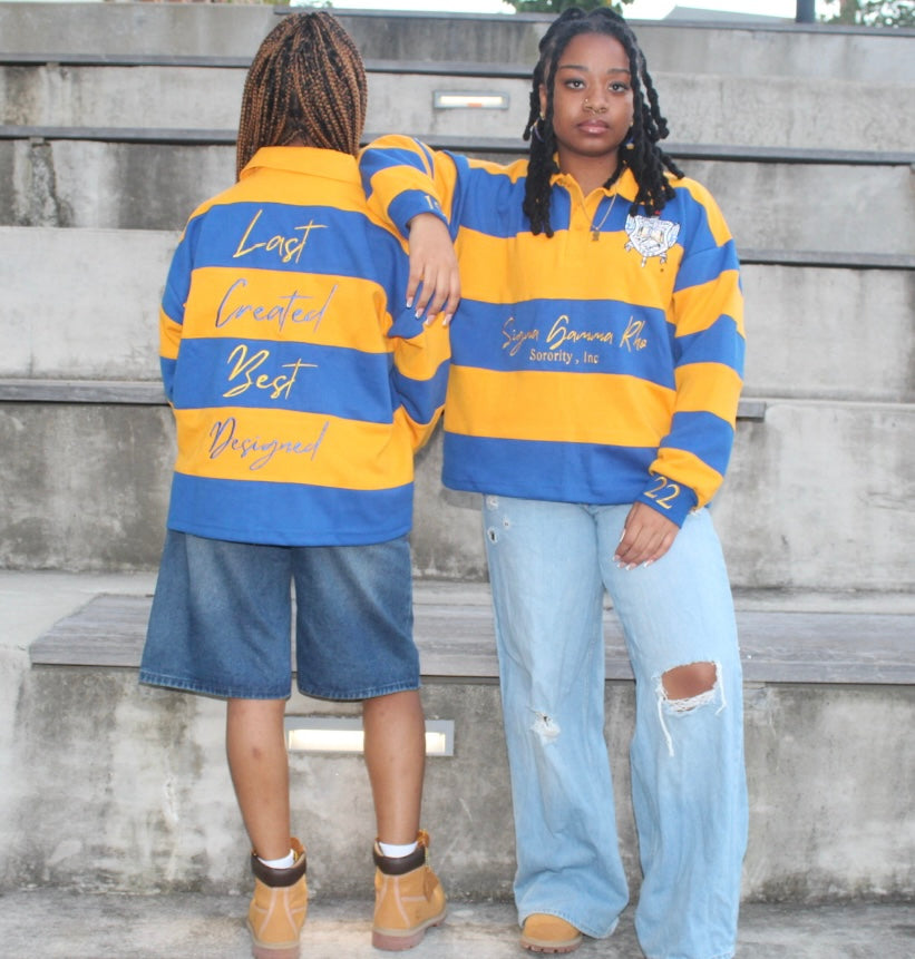 PreOrders "Last Created, Best Designed" Rugby Polo Sweatshirt- Shipping Nov 3