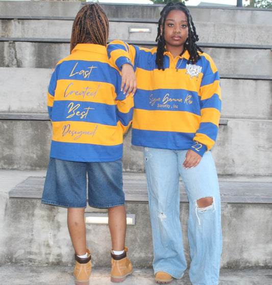 PreOrders "Last Created, Best Designed" Rugby Polo Sweatshirt- Shipping Nov 3