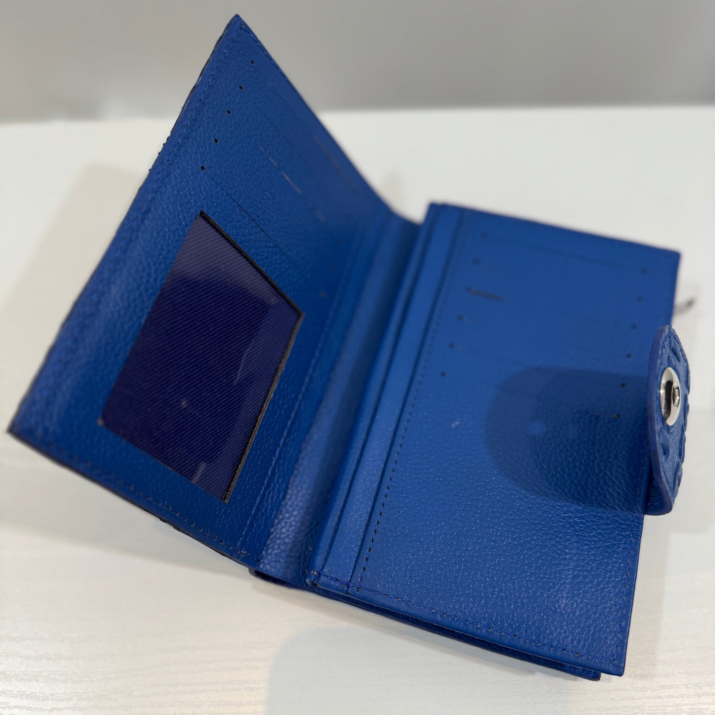 Zeta Embossed Leather Wallet