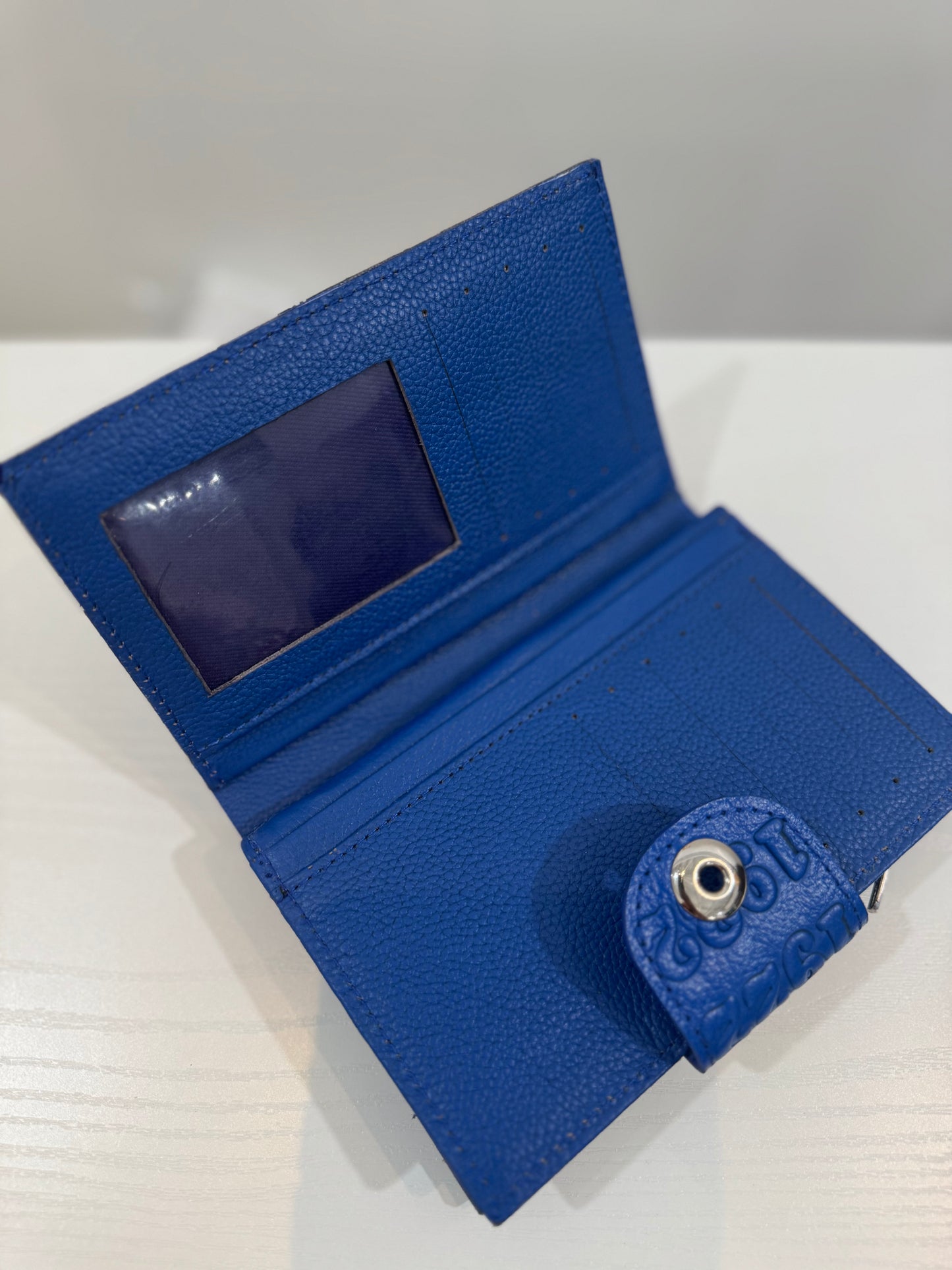 Sigma Gamma Rho Embossed Leather Wallet -Royal