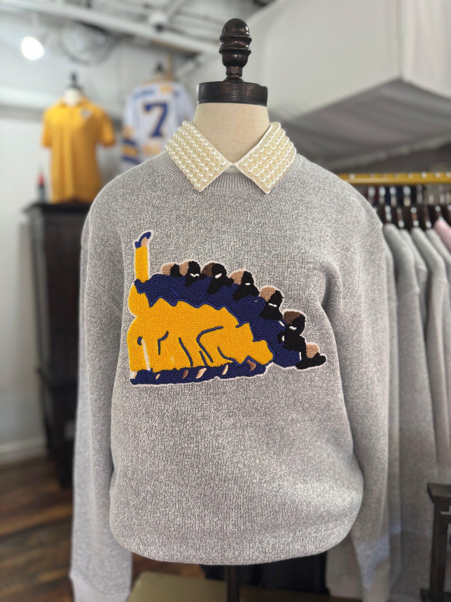 Chenille Embroidered Sigma Gamma Rho "The Lean" Crewneck