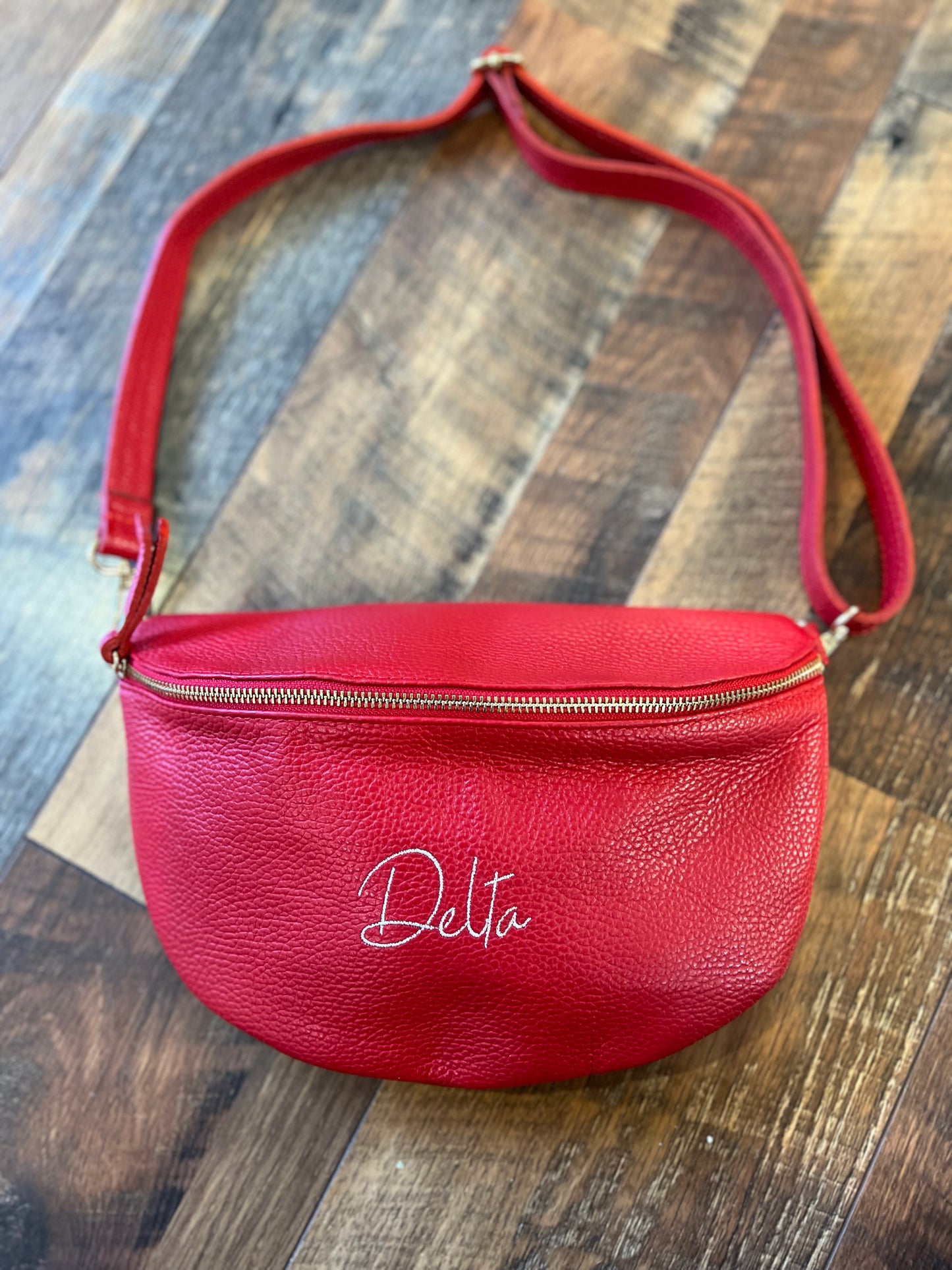 Red “Delta”Crossbody