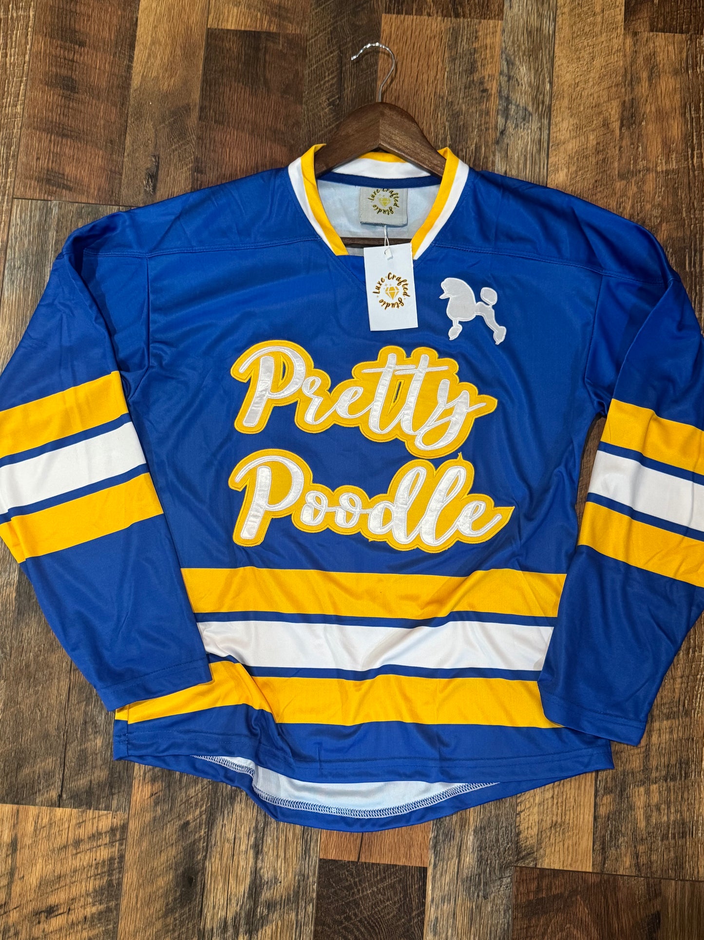 LuxePoodle "Pretty Poodle" Sigma Gamma Rho Hockey Jerseys (Fully Embroidered)