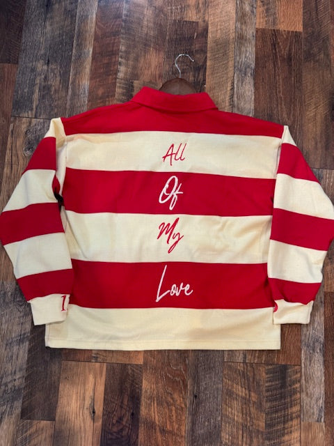 "All of My Love" Rugby Polo Sweatshirt