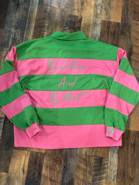 "By Culture and By Merit" Rugby Polo Sweatshirt