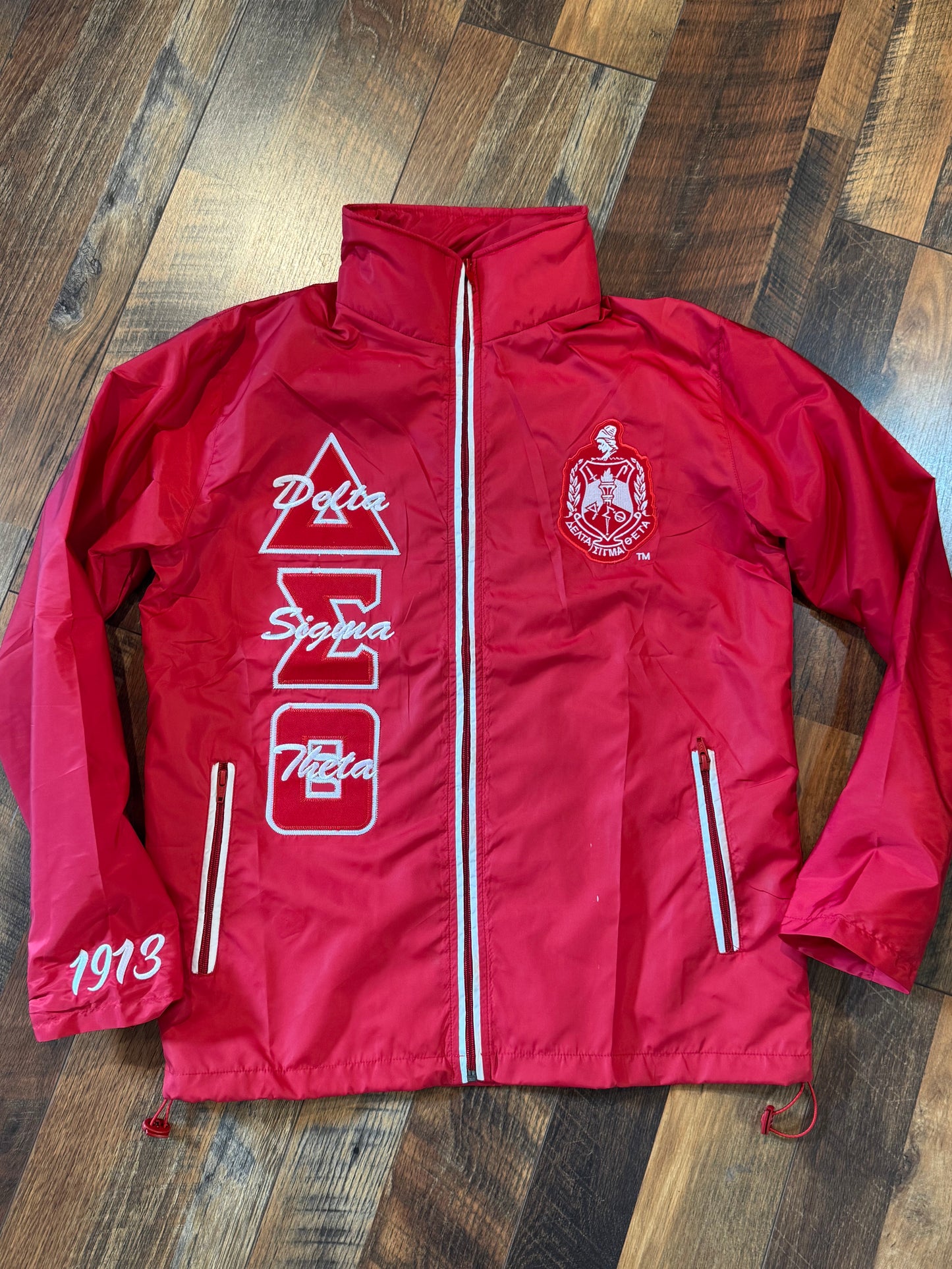 Delta Sigma Theta Embroidered Windbreaker
