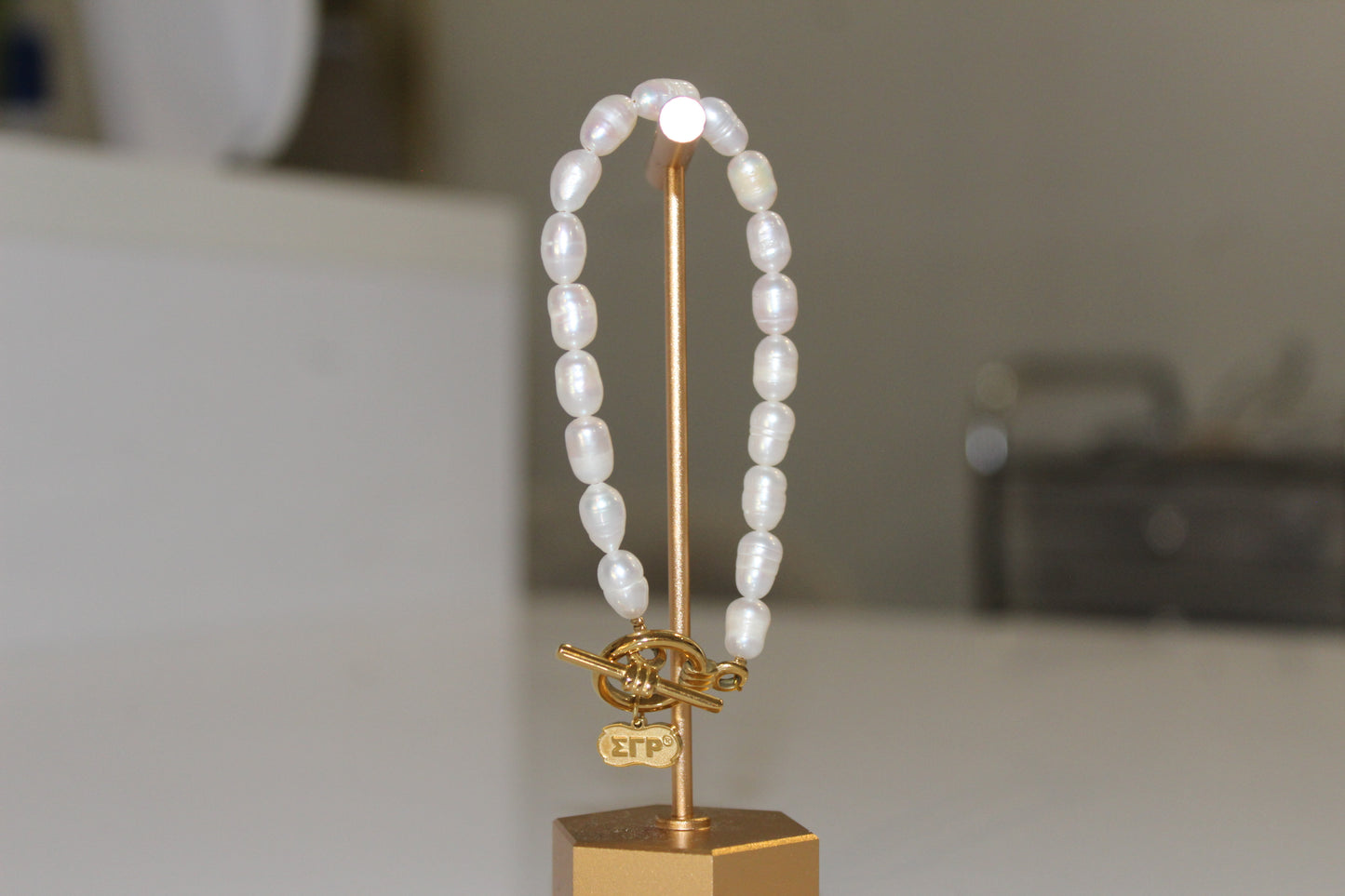 Sigma Gamma Rho Pearl Bracelet