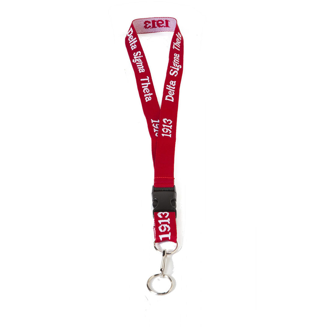 Embroidered Delta Sigma Theta lanyard