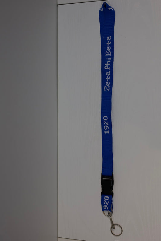 Embroidered Zeta Lanyard