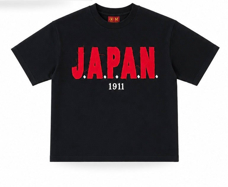 J.A.P.A.N 1911 distressed letter tee