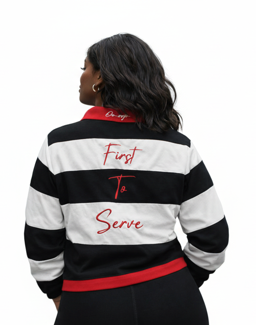 “First to Serve” Black Edition Rugby