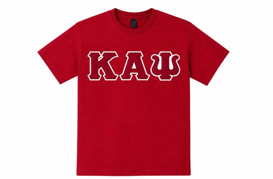 Kappa crimson embroidered letter satin tee