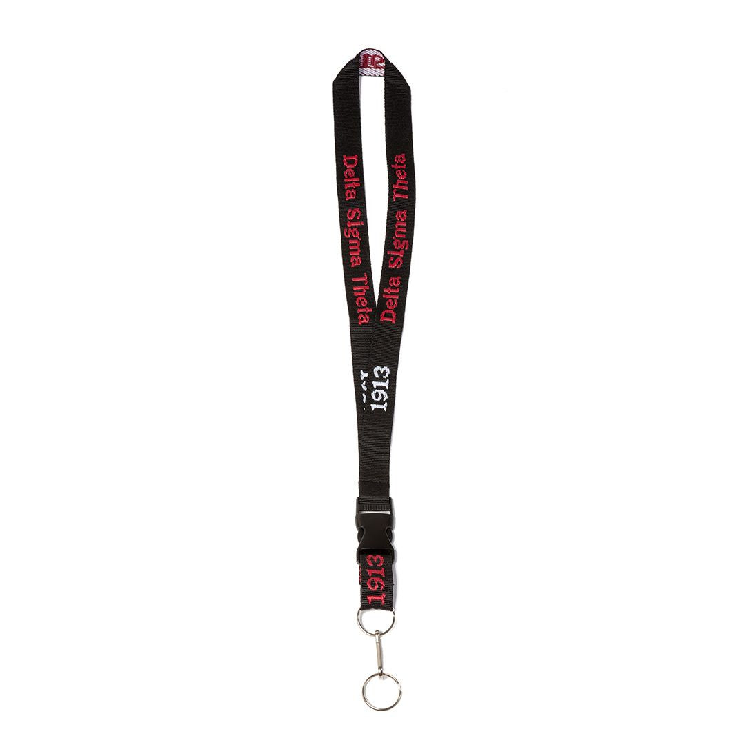 Embroidered Delta Sigma Theta  lanyard