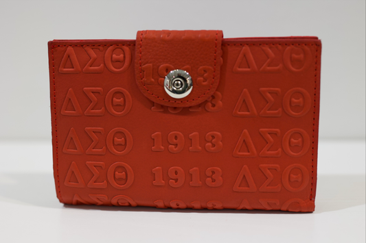 Delta Embossed Genuine Leather Wallet