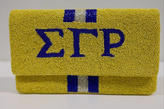 SGRHO Beaded Clutch