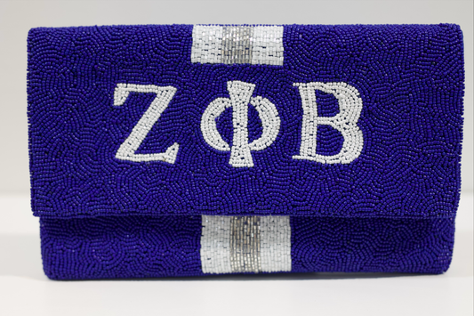 Zeta Handbeaded Clutch/Crossbody