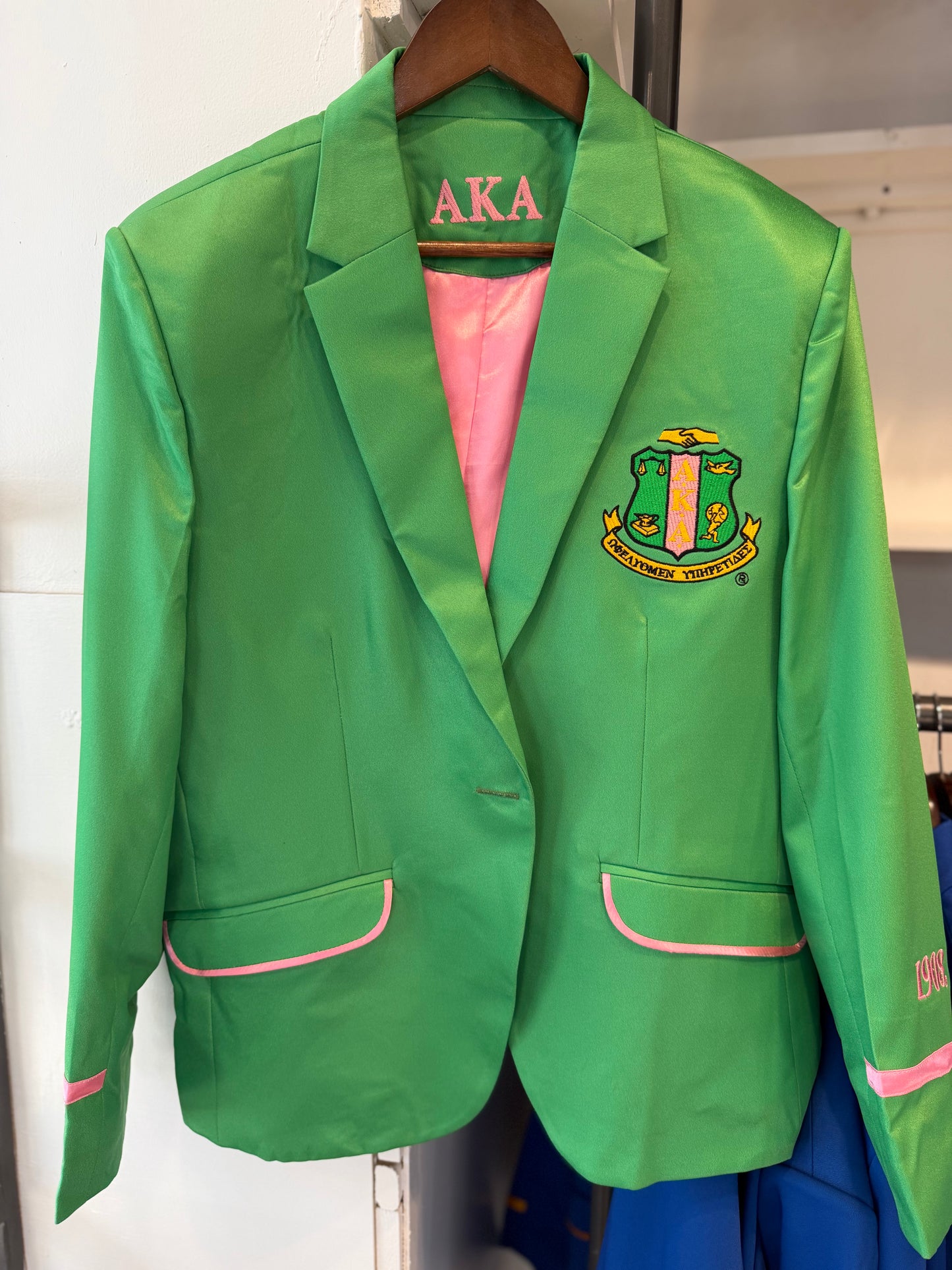 PRE-ORDER   Alpha Kappa Alpha Green "Nova" Blazer -September 15- September 23)