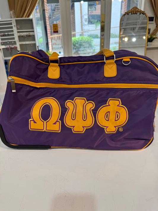Omega Psi Phi Rolling Trolley Bag