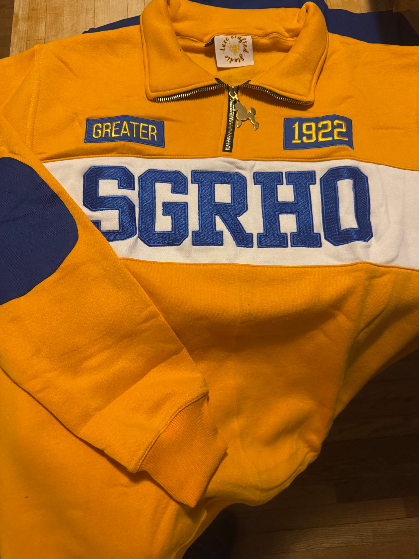SGRHO Luxe Quarter Zips (Gold)