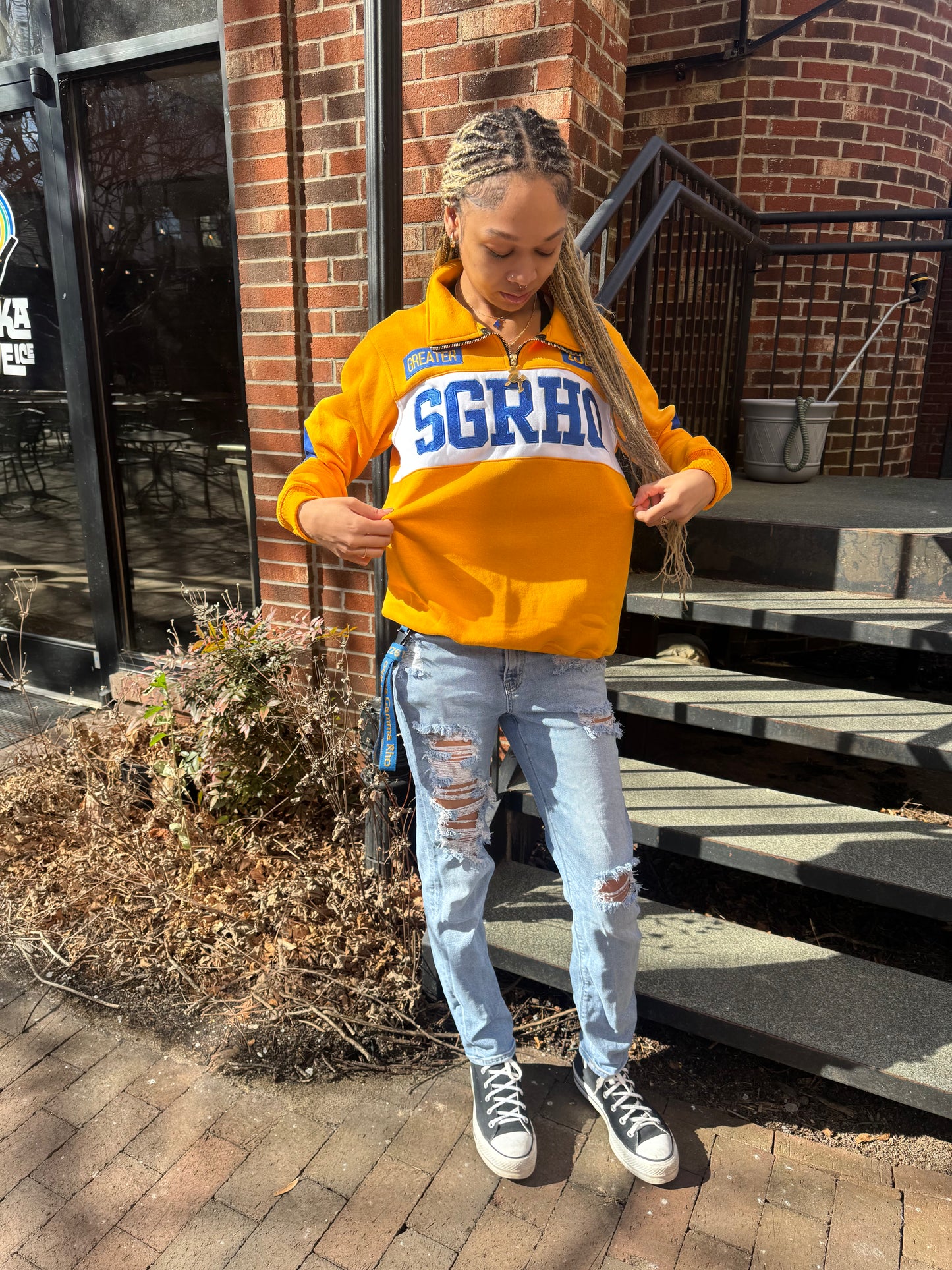 SGRHO Luxe Quarter Zips (Gold)