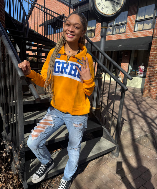 SGRHO Luxe Quarter Zips (Gold)