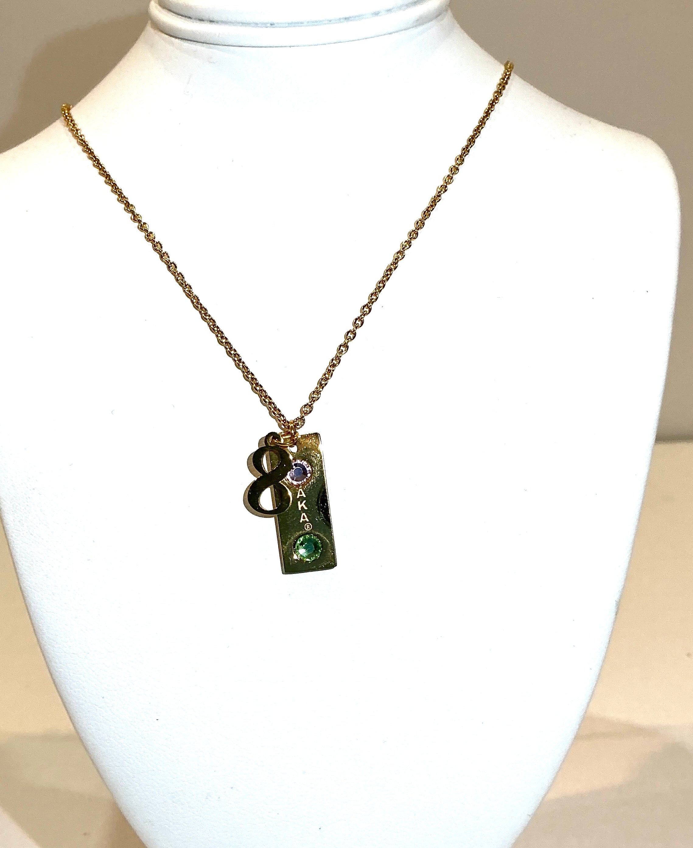 Alpha Kappa Alpha ® Line Number Necklace – Luxe Crafted Studio