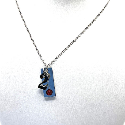 Delta Sigma Theta Line Number Necklace