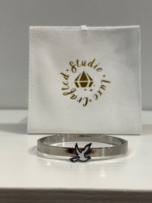 ZETA Dove  Silver Bracelet