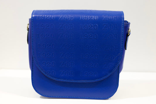 Zeta Embossed Genuine Leather Purse