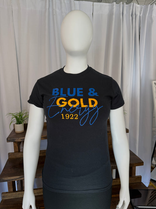 SGRho "Blue and Gold Energy" Tee