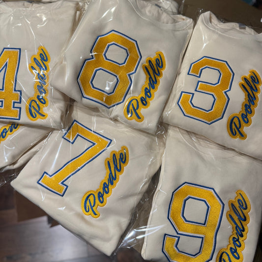 Custom Poodle Club Crewneck w/Pocket