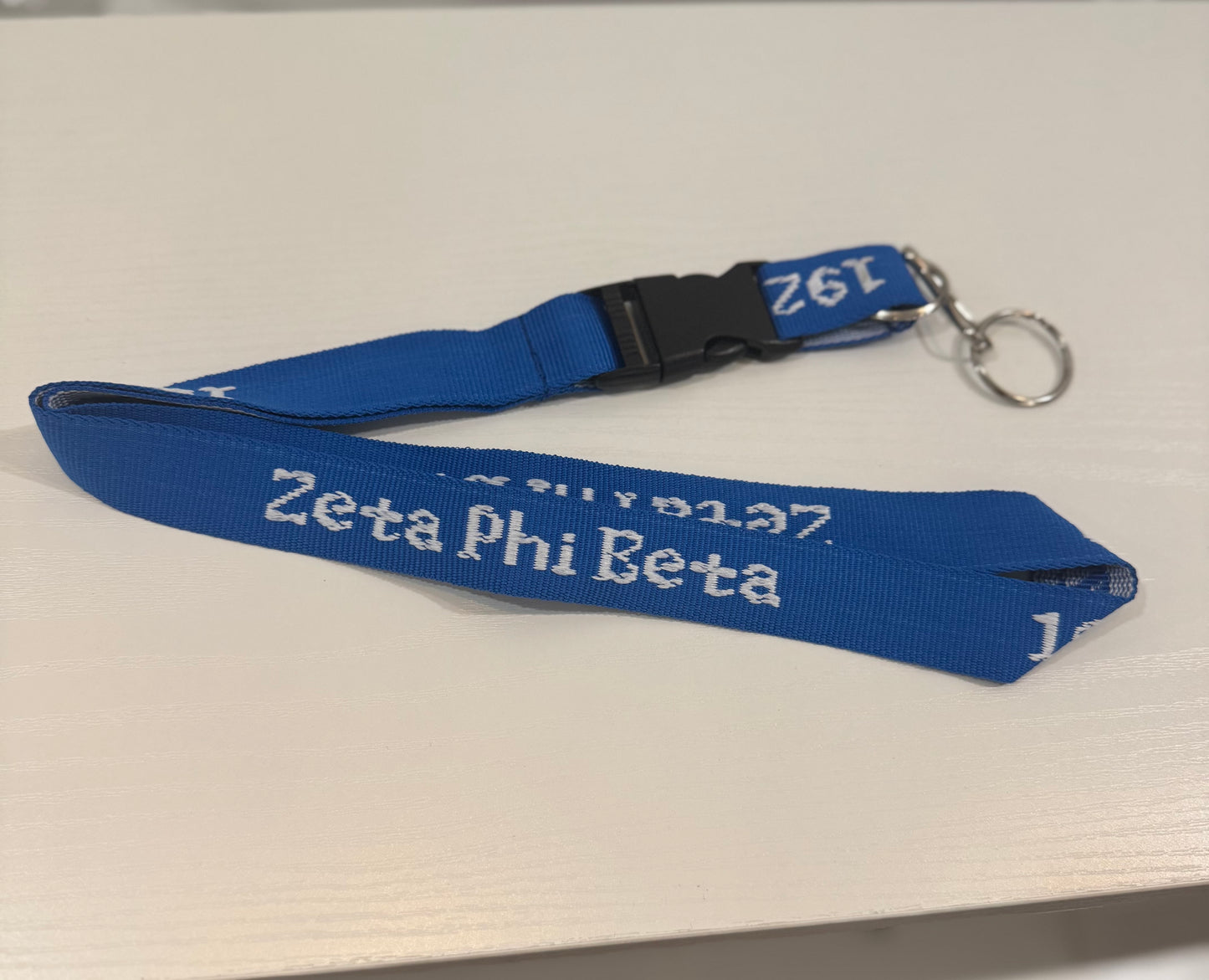 Embroidered Zeta Lanyard