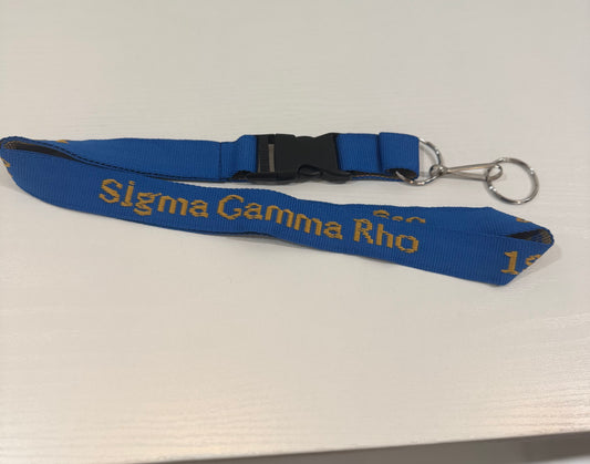 Embroidered Sigma Gamma Rho Lanyard