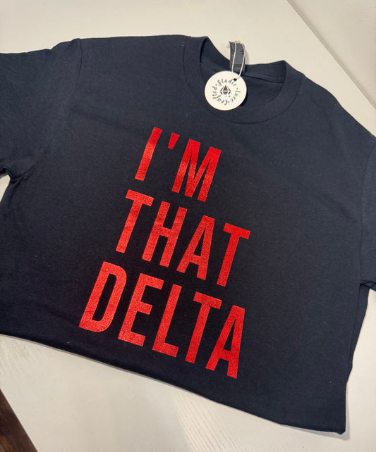 "I'm That Delta" Metallic Tee