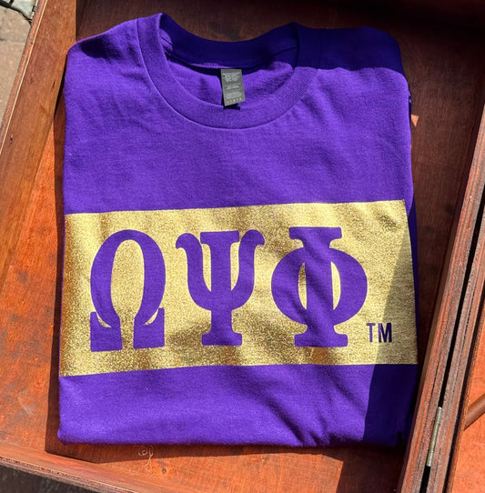 ΩΨΦ Gold Brick Tee