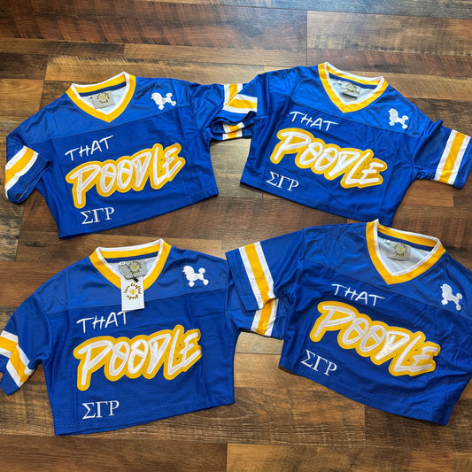 That Poodle- Sigma Gamma Rho Embroidered Cropped Jersey