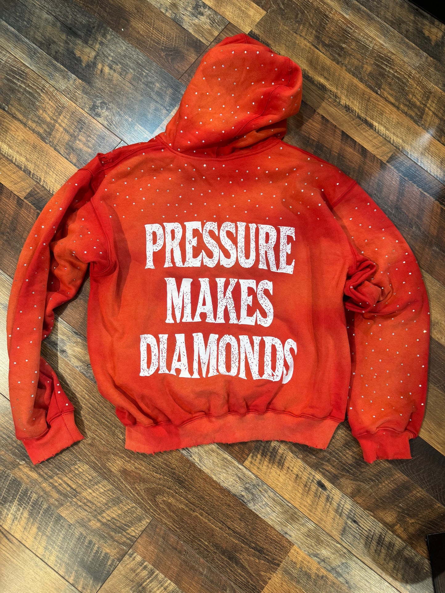 "Pressure Makes Diamonds" Red Hoodie