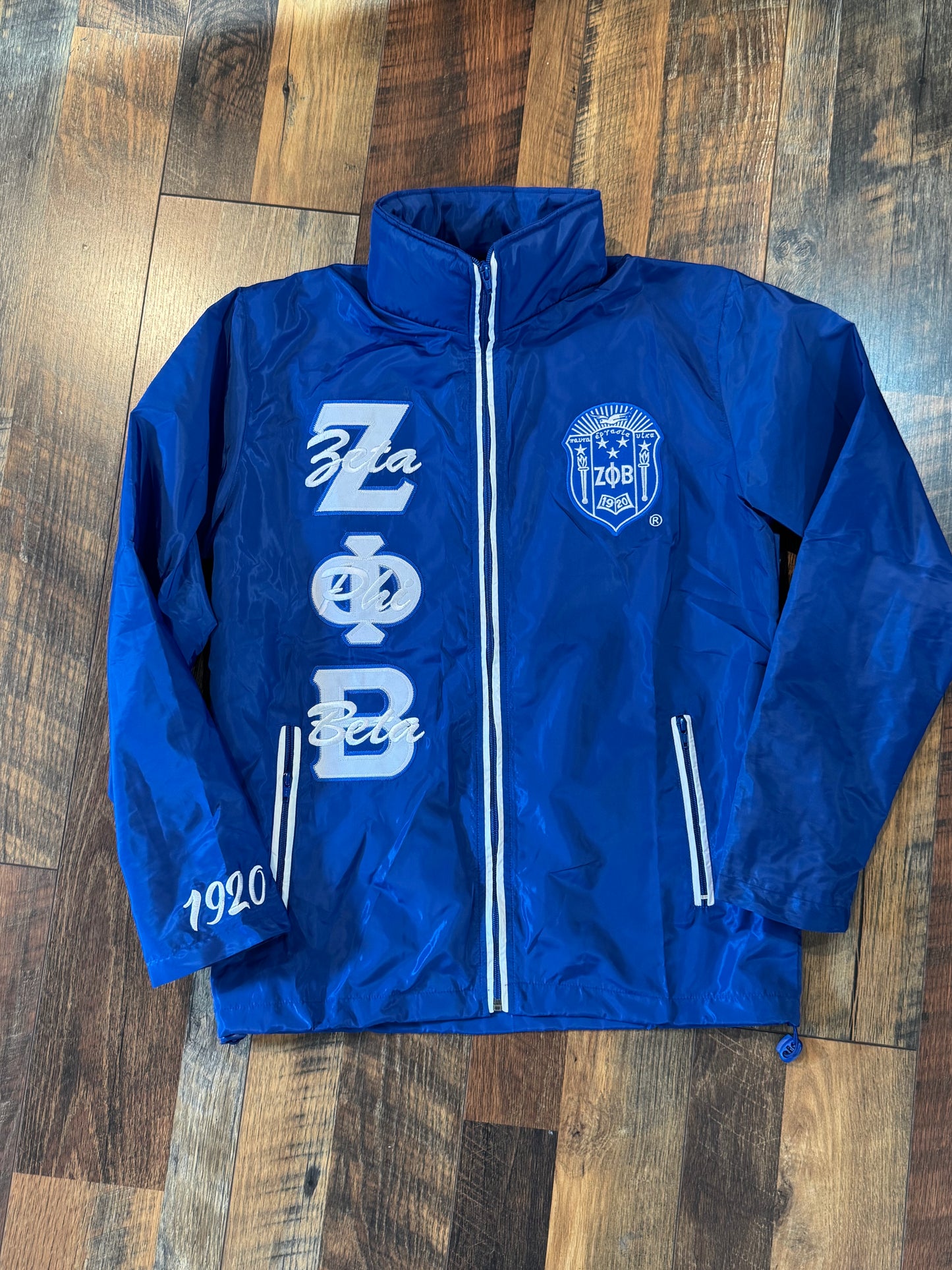 Zeta Phi Beta Embroidered Windbreaker