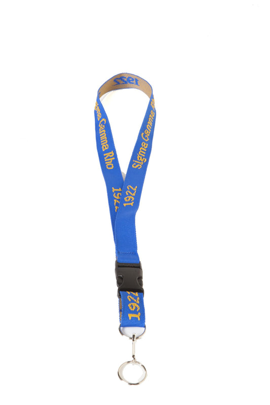 Embroidered Sigma Gamma Rho Lanyard