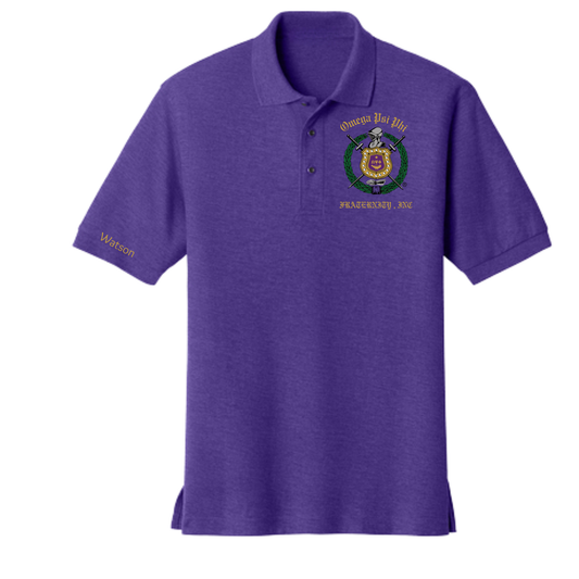 Omega Psi Phi Fraternity, Inc Chapter Polo Shirts